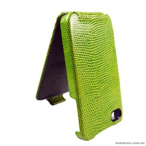 Snake Skin Flip Pouch Case for Apple iPhone 4S / 4