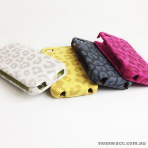 Quality Leopard Flip Pouch Case for Apple iPhone 4S / 4