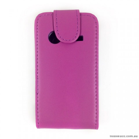 Synthetic Leather Flip Case for Telstra Pulse ZTE T790 - Purple