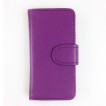 Synthetic PU Leather Wallet Case for Telstra Pulse ZTE T790 - Purple