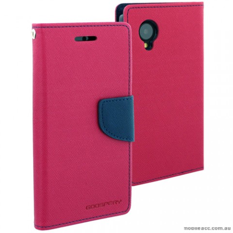 Mercury Goospery Fancy Diary Wallet Case for LG Google Nexus 5 - Hot Pink