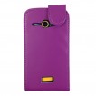 Synthetic Leather Flip Case for Telstra Dave 4G T83 × 2 - Purple