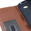 Synthetic Leather Wallet Case for Telstra Dave 4G T83 × 2- Brown