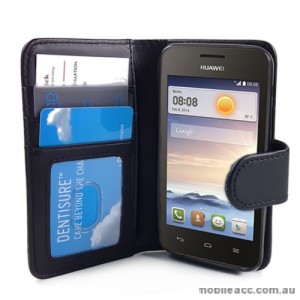 Synthetic Leather Wallet Case for Huawei Ascend Y330