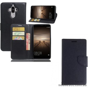 Mooncase Stand Wallet Case For Huawei Mate 9 - Black
