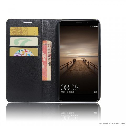 Mooncase Stand Wallet Case For Huawei Mate 9 - Black