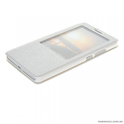 Huawei Ascend Mate 7 Window View Flip Cover - White