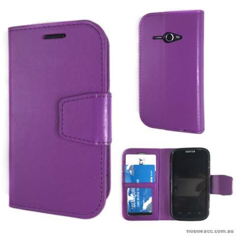 Telstra Evolution T80 Stand TPU In Wallet Case - Purple