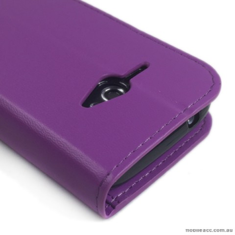 Telstra Evolution T80 Stand TPU In Wallet Case - Purple