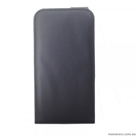 Synthetic Leather Flip Case for Telstra Tough Max Black
