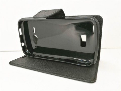 Mooncase Stand Wallet Case For Telstra ZTE Tough Max T84 - Black