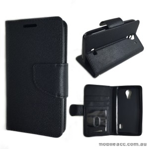 Moon Wallet Case for Huawei Ascend Y360 - Black