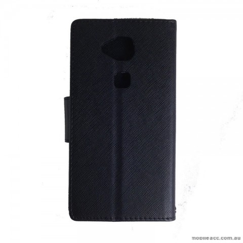 Mooncase Stand Wallet Case for Huawei G8 Black