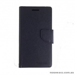 Mooncase Stand Wallet Case For Telstra Huawei P8 Lite - Black