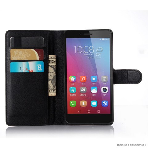 Mooncase Stand Wallet Case For Huawei GR5 /  Honor 5X Black