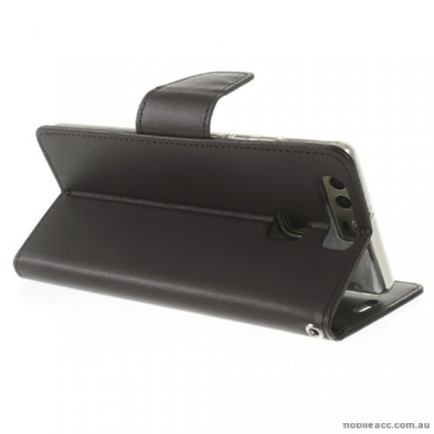 Mercury Goospery Bravo Diary Wallet Case For Huawei P9 Plus - Black