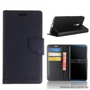 Mooncase Stand Wallet Case For Huawei Mate 10 Pro - Black