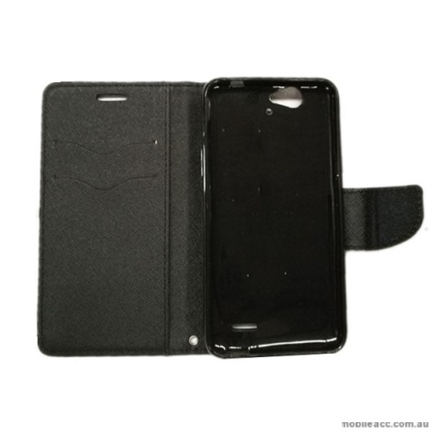 Mooncase Stand Wallet Case For Telstra 4GX HD/ZTE Blade A475/L4 Pro Black+ 1TP