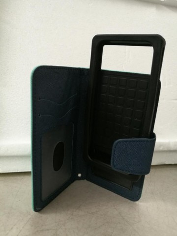 Universal Fancy Diary Stand Wallet Case Size 4 - Black