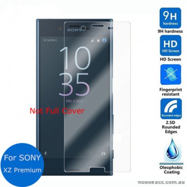 9H Premium Tempered Glass Screen Protector For Sony Xperia XZ Premium-BLack
