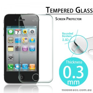 Premium Tempered Glass Screen Protector for iPhone 4 / 4S