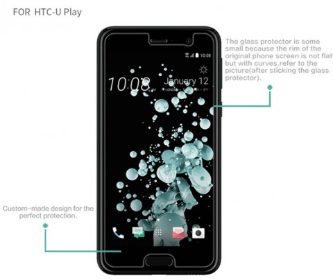 9H Premium Tempered Glass Screen Protector For HTC U Play