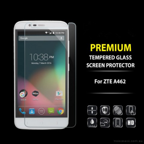 9H Premium Tempered Glass Screen Protector For Telstra 4GX Plus/ZTE Blade A462   X2