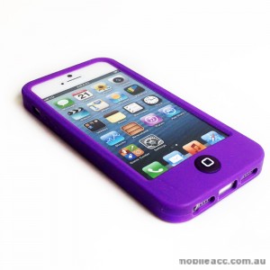 Smart Bean Silicone Case for Apple iPhone 5/5S/SE - Purple