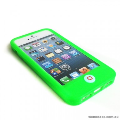 Smart Bean Silicone Case for Apple iPhone 5/5S/SE - Green