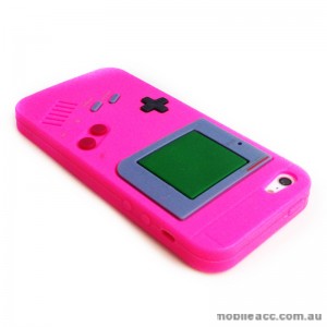 GameBoy Silicone Case for Apple iPhone 5/5S/SE - Hot Pink