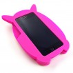 Owl 3D Silicone Case Cover for iPhone 5/5S/SE - Hot Pink