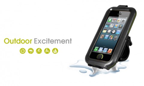 Water Proof Resistant Bike Motorbike Mount for Apple iPhone 5/5S/SE / 5C × 2
