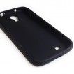 Silicone in Hard Back Case for Samsung Galaxy S4 i9500 - Black 
