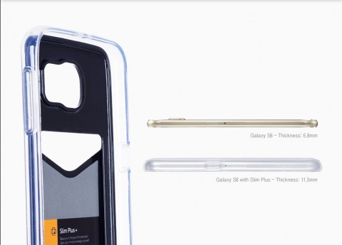 Mercury Slim Plus Card Pocket Case for Samsung Galaxy S6 Edge