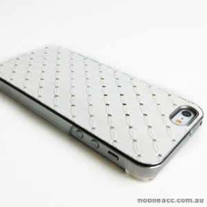 Star Diamond Back Case for Apple iPhone 5/5S/SE - White