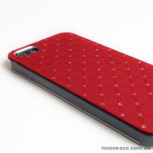 Star Diamond Back Case for Apple iPhone 5/5S/SE - Red