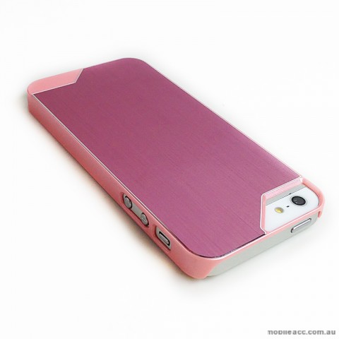 Stylish Aluminium Back Case for iPhone 5/5S/SE - Pink