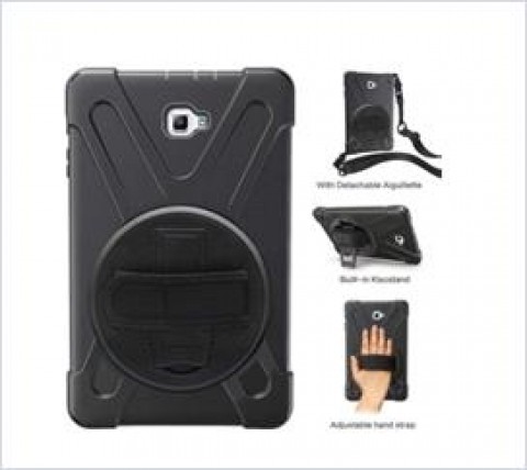 3 in1 Defender heavy Duty Case For  Samsung TAB A 10.5  T590 Black