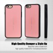 Mercury Focus Bumper Shock Absorption Back Case for iPhone 6/6S Light Pink