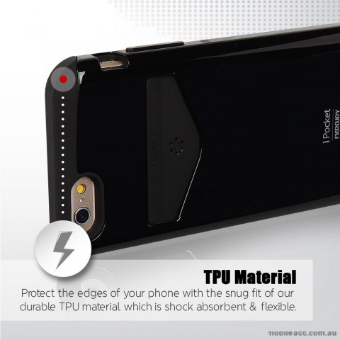 iPhone 6+/6S+  Korean Mercury iPocket Card Bumper Case - Black