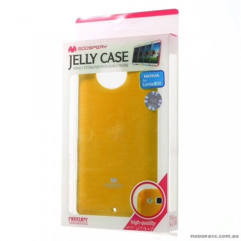 Korean Mercury TPU Gel Case Cover for Nokia Lumia 830 - Yellow