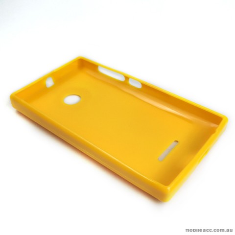 TPU Gel Case Cover for Microsoft Nokia Lumia 435 - Yellow