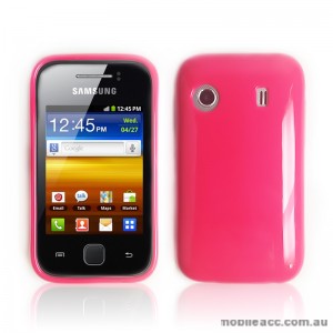 TPU Gel Case for Telstra Samsung Galaxy Y S5360T - Hot Pink