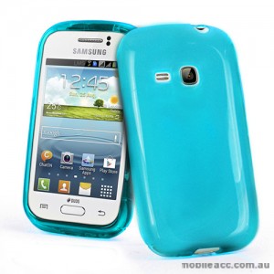 TPU Gel Case for Samsung Galaxy Young S6310 - Blue