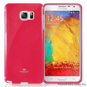 Mercury Pearl Jelly Case for Samsung Galaxy A8 Hot Pink