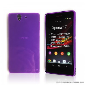 TPU Gel Case for Sony Xperia Z L36h - Purple