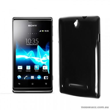 TPU Gel Case for Sony Xperia E Dual - Black
