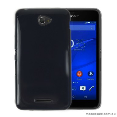 TPU Gel Case Cover for Sony Xperia E4 - Black