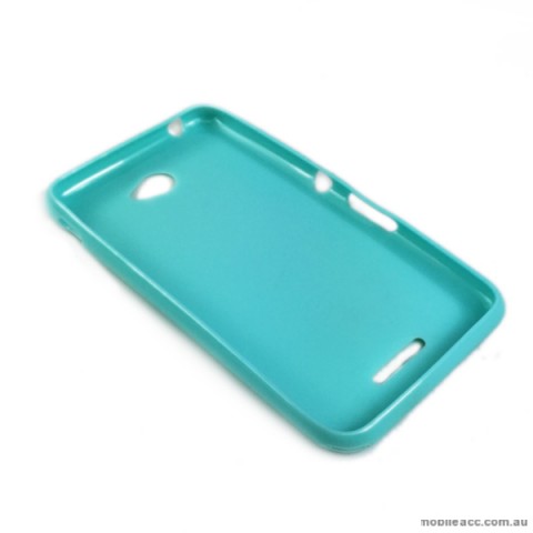 TPU Gel Case Cover for Sony Xperia E4 - Cyan