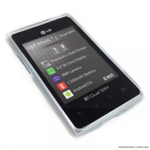 Soft TPU Gel Case for LG Optimus L3 E400 - Grey